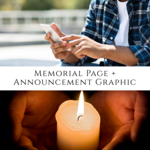 Basic: Announcement + Memorial Webpage